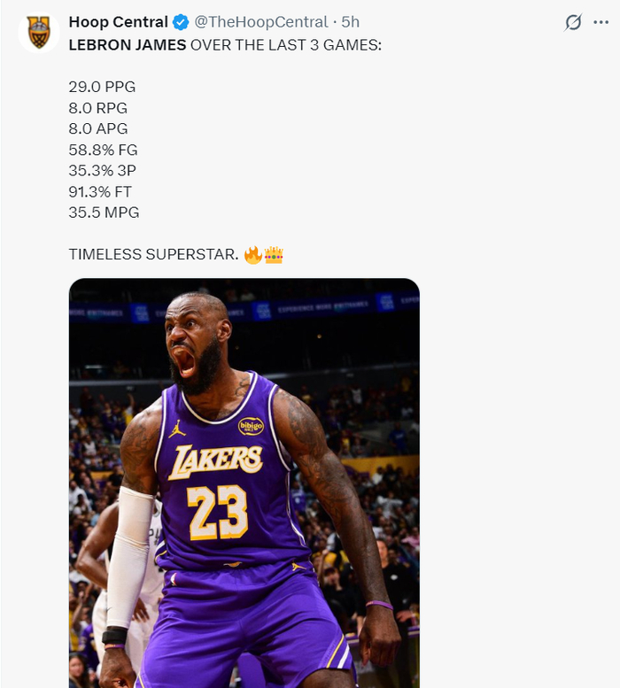 41岁勒布朗又创四历史第一！近三战场均29+8+8 湖媒：永远不该退役|湖人|詹姆斯|场均三双数据|洛杉矶湖人队|勒布朗-詹姆斯_新浪体育_新浪新闻